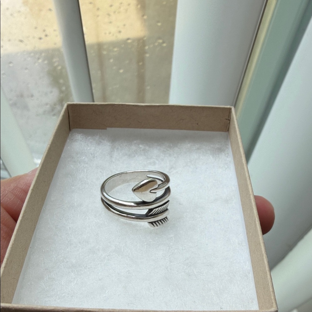 James Avery Sterling Silver Arrow Heart Wrap Ring